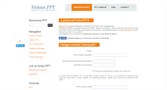 Desktop Screenshot of fichier-ppt.fr